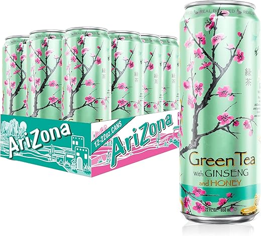 AriZona Green Tea with Ginseng and Honey - Big Can, 22 Fl...