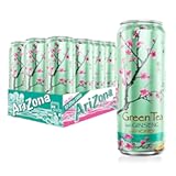 AriZona Green Tea with Ginseng and Honey - Big Can&comma; 22 Fl Oz &lpar;Pack of 12&rpar;