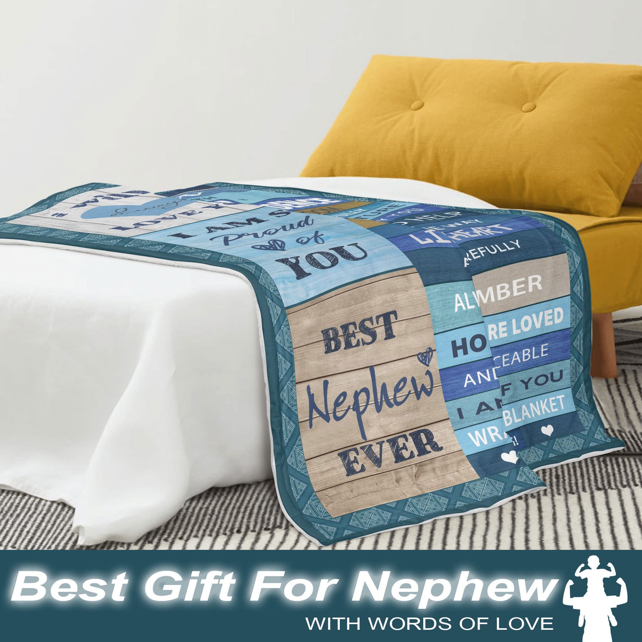 Neffen-Decke – Fleecedecke 152 X 203 Cm, Persönliches Geschenk Für Neffen Von Tante