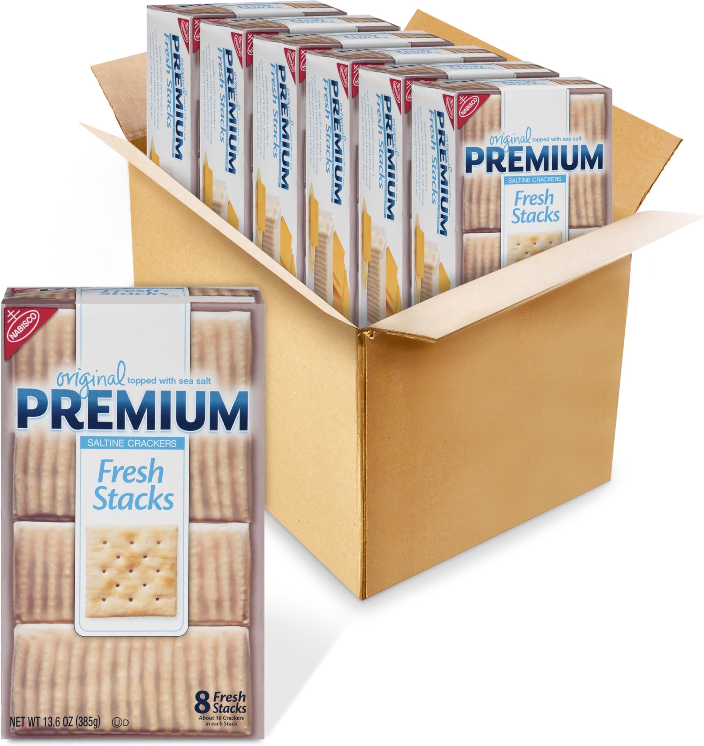 Premium Original Mini Saltine Crackers 11 Oz - Bite-Sized Snack Crackers