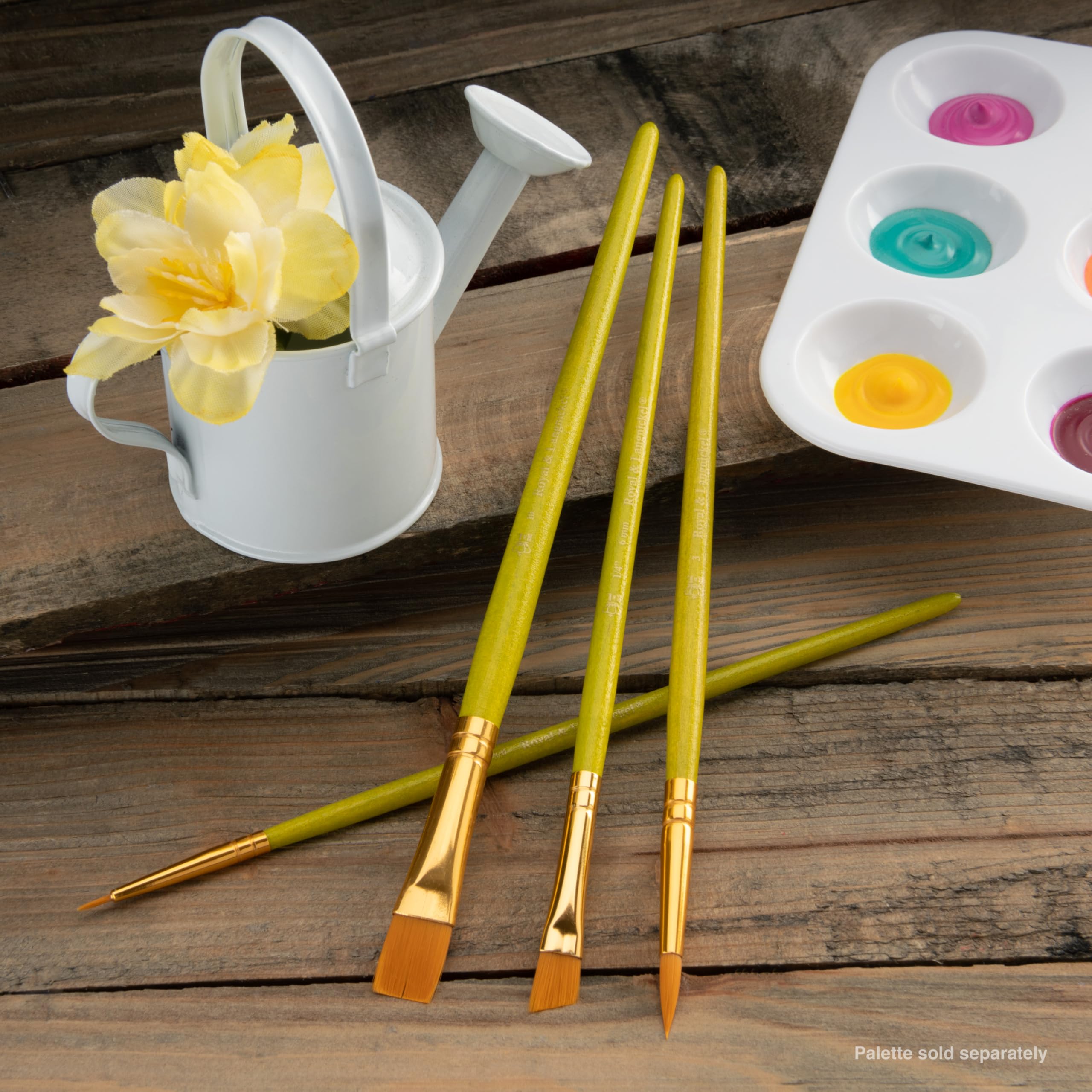 Royal Brush Złoty zestaw pędzli taklon Value Pack