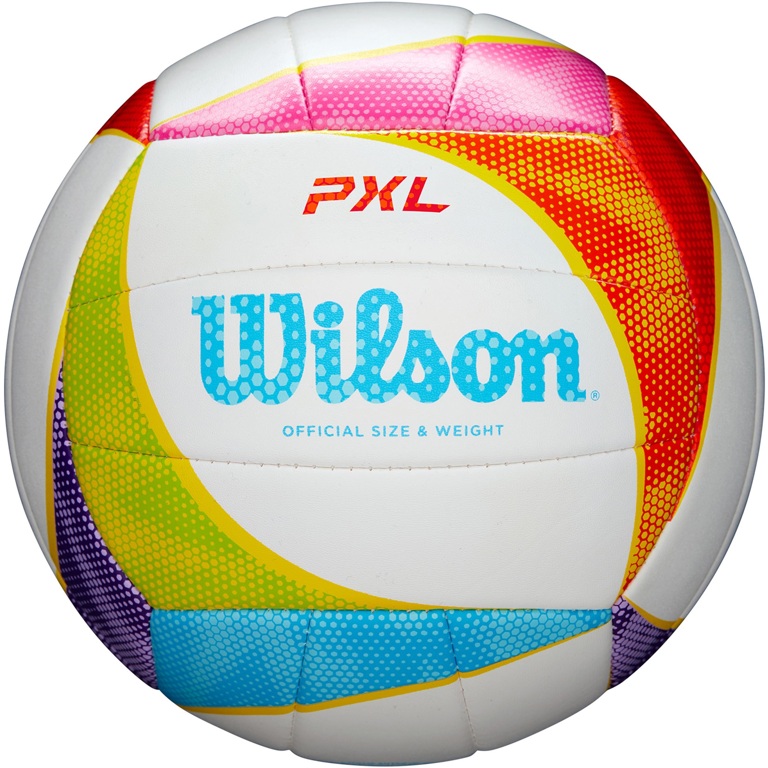 Wilson Volleyball PXL, Outdoor Volleyball Größe 5, langlebiges Material, perfekte Spielbarkeit