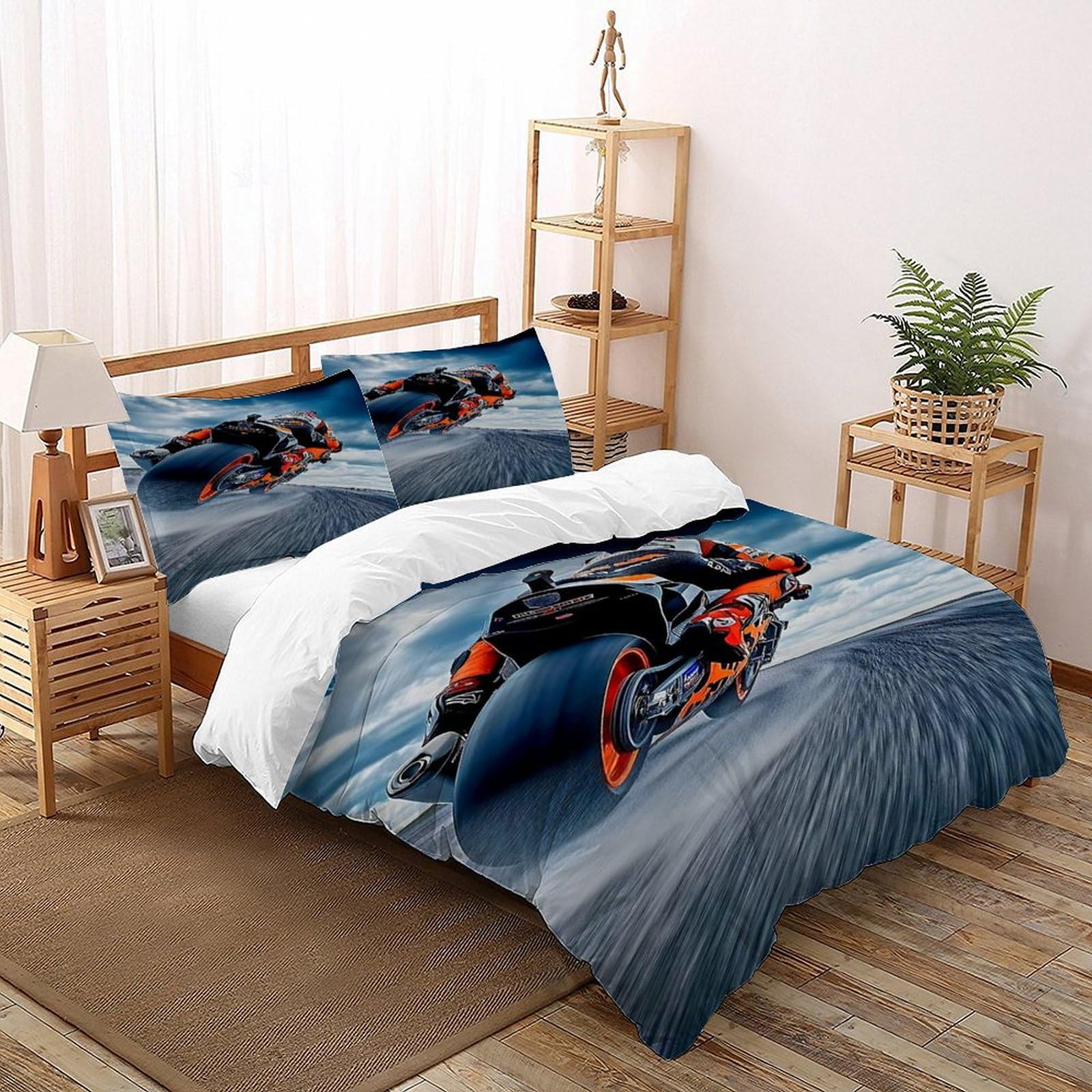 Housse de couette amourBedding lit simple 135x200cm respirante toutes saisons