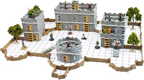 Juego de castillo Baron Keep – Mini Dungeon Castle Cavern DND Terrain para juegos de rol de mesa, mazmorras y dragones, Pathfinder, juegos de guerra