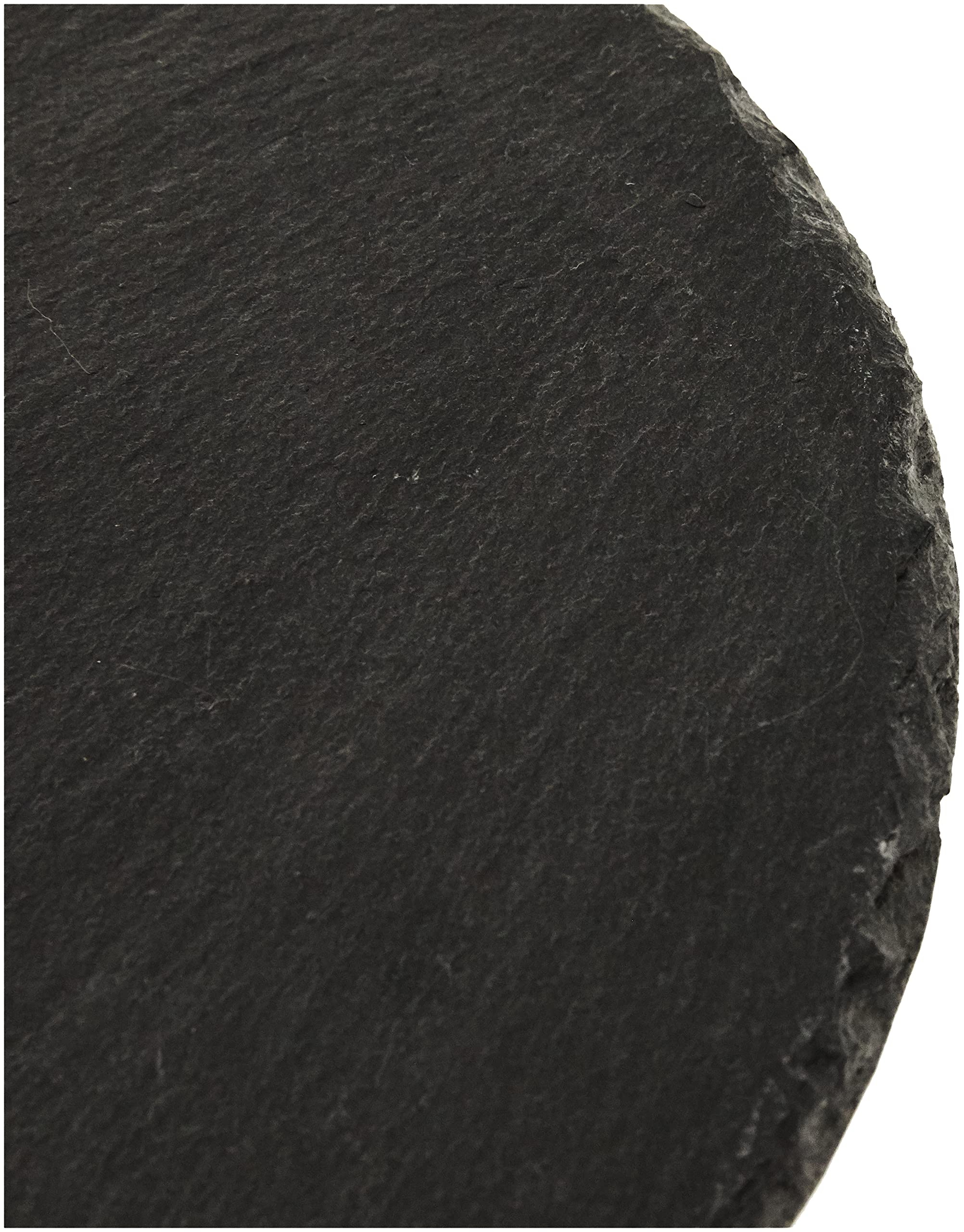 Rayher Plateau en ardoise rond, gris, 1 pce., Ø20cm, utilisation multiple, présentation d’aliments, décoration de table, dessous de plat-56532000 (Lot de 5)