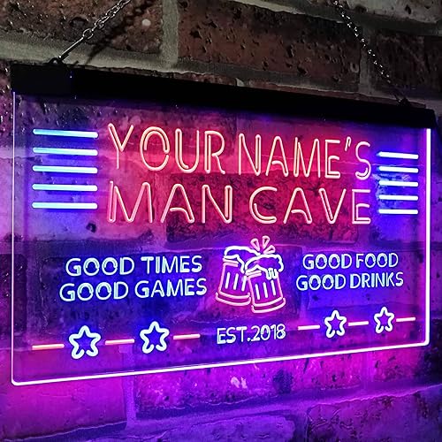 Miniatura 3 de ADVPRO Letrero de neón LED de doble color azul y rojo, 16 x 12 pulgadas, st6s43-x0012a-tm-br