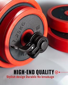Mini Pro Halter Klipsleri 1 I Çok Boyutlu Ayarlanabilir Halter Yaka I 1 Halter Kelepçeleri IQuick Release Ağırlık Klipsleri Dambıl Bar için Kilitleme Çifti