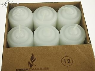 rackcrafts.com Votive Mini Short Small Vase Candles Velas Wedding Decor Black Ivory Red White (White)