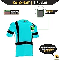 Vista 6 de KwikSafety - Charlotte, NC - Camisa de seguridad de manga corta OPERATOR [cinta reflectante sólida] Clase 2 Cumple con ANSI OSHA