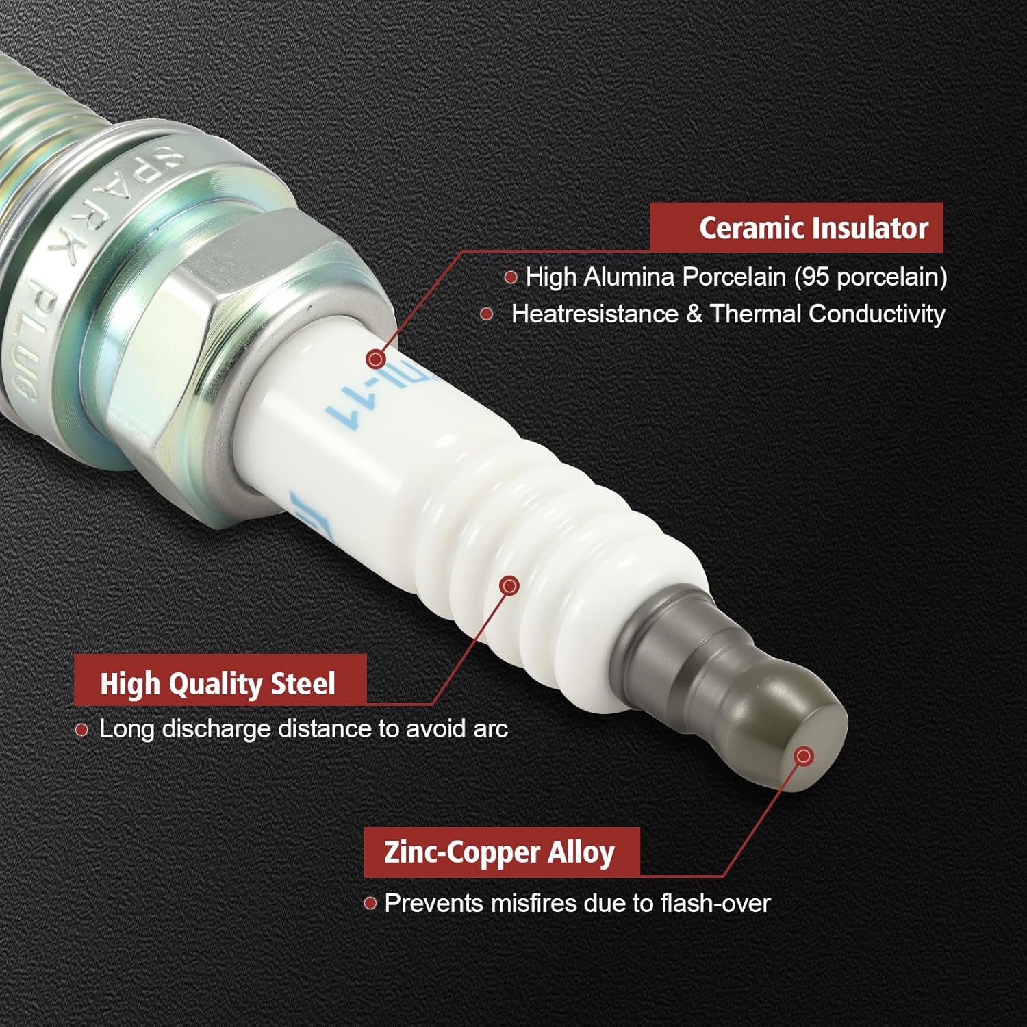 UF487 Ignition Coil Pack and Iridium Spark Plugs Set of 8 Compatible with Lexus GX460 LS460 LS600h LX570 Toyota 2008-2011, 2013-2021 Land Cruiser 2008-2022 Sequoia 2007-2021 Tundra 4.6L 5.0L 5.7L V8