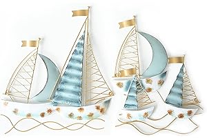 Remenna Beach Wall Decor: Coastal Metal Wall Art for a Nautical Ambiance