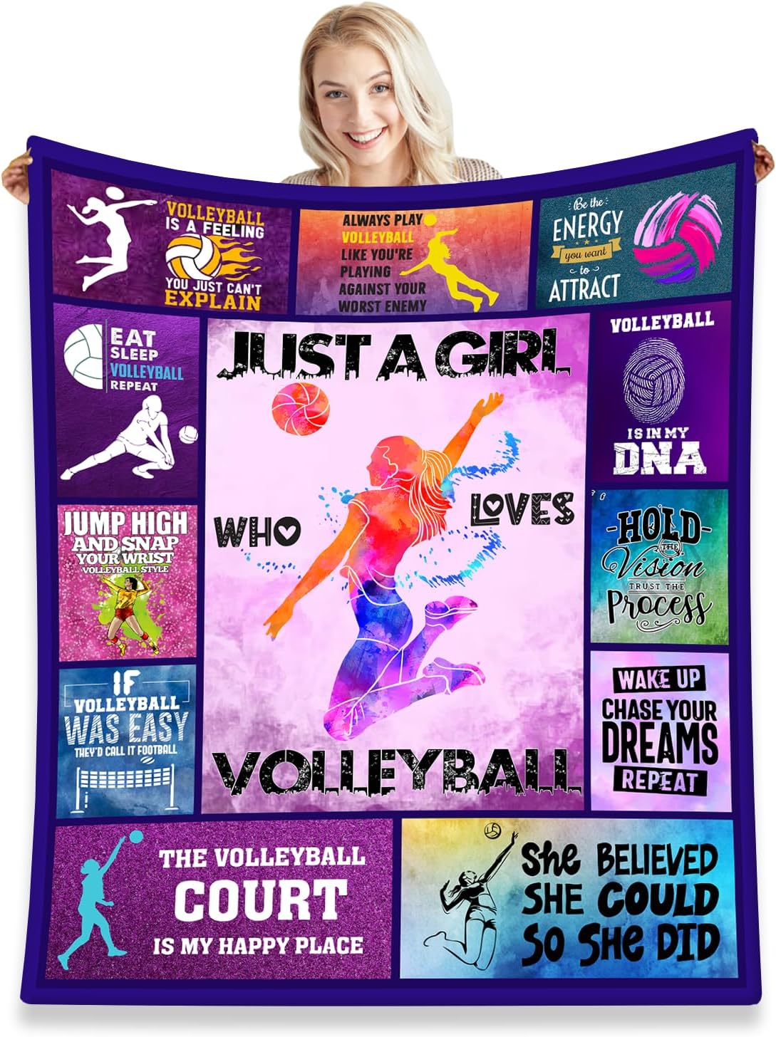 Volleyball Blanket Teens Girls Women 60"x50" Volleyball