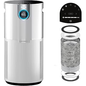 Shark Air Purifiers for Home Large Room with NeverChange Air Filter, 5 Year HEPA Filter, Covers 650 Sq. ft, Odor Neutralizer and Clean Sense Technology, Removes 99.98% of Dust & Allergens, HP152