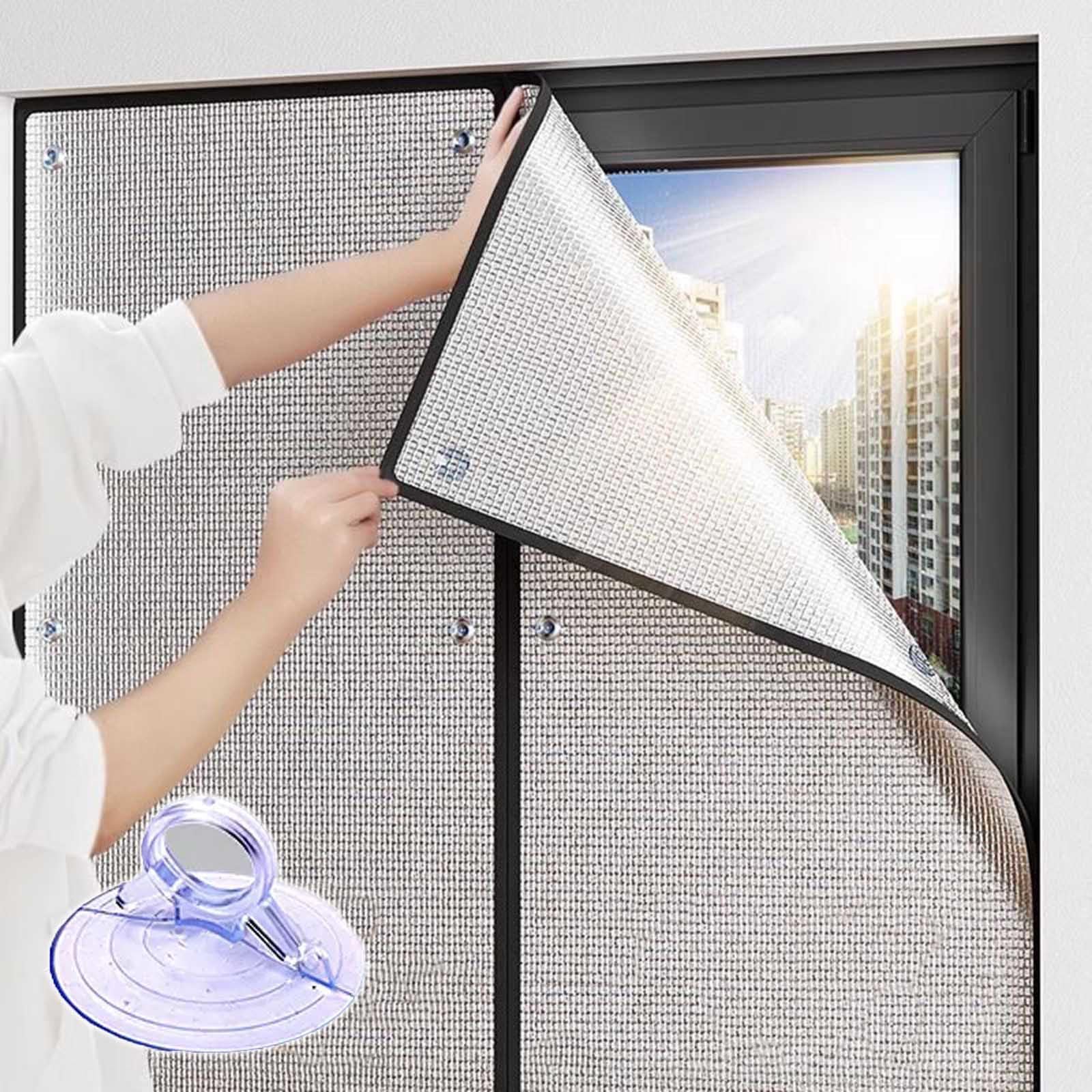 Película De Aislamiento para Ventanas,Película Aluminizada Privacidad 8mm,W×H-125×180cm(49.2 * 70.9in)