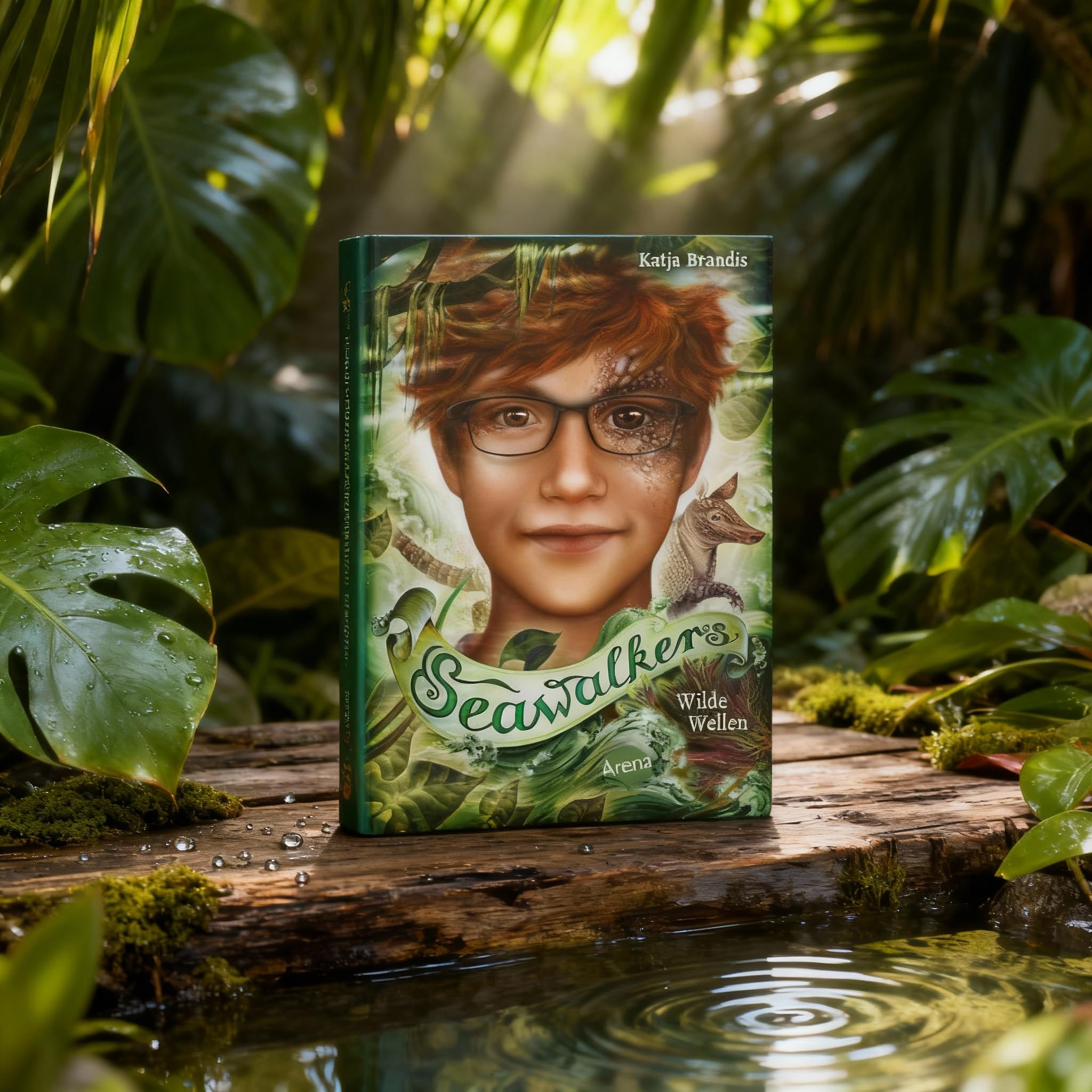 Seawalkers Bücher Set Band 1–6 - Fantasy Kinderbuch Bestseller-Reihe - Sammelband Bücher für Kinder ab 10 - inkl. exklusiver Beigabe: Seawalkers Aufkleber & Woodwalkers 2 Wackel-Lesezeichen