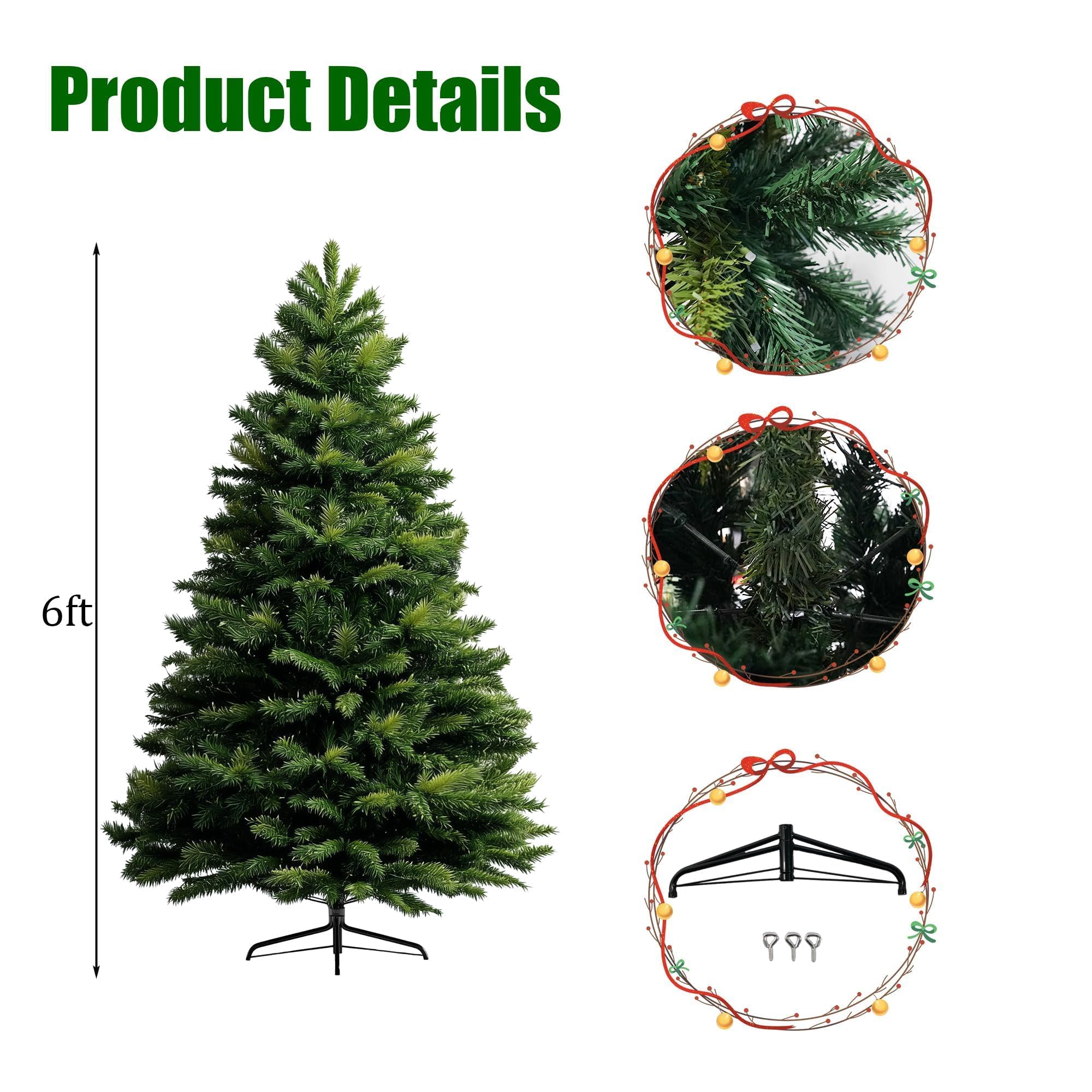 Amazon.com: TW SHINE 6FT Smart Pre-Lit Artificial Christmas Tree