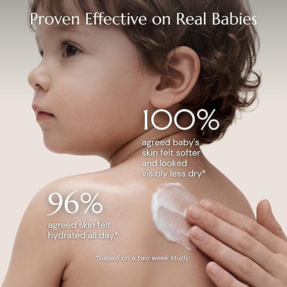 Baby Daily Cream | 100% Natural Moisturizer for Eczema, Irritated & Dry Skin | Lab Tested, Made in USA