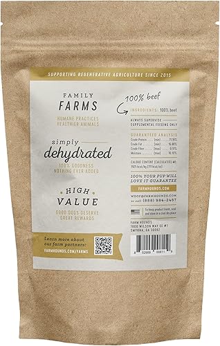 Miniatura 8 de Farm Hounds - Cecina de res - Cecina natural prémium para perros - Hecho de ganado 100% criado humanamente - Rompe a la medida - Ideal para
