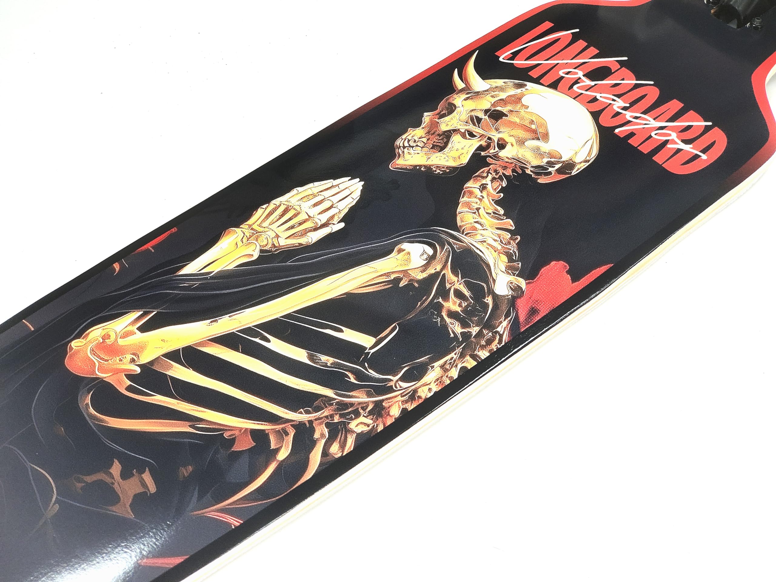 VOLADOR Urban Freeride Pro Longboard Cruiser 101,6 cm | Planche en bois d'érable canadien et camion à pivot inversé forgé | Configuration complète pour les trajets urbains