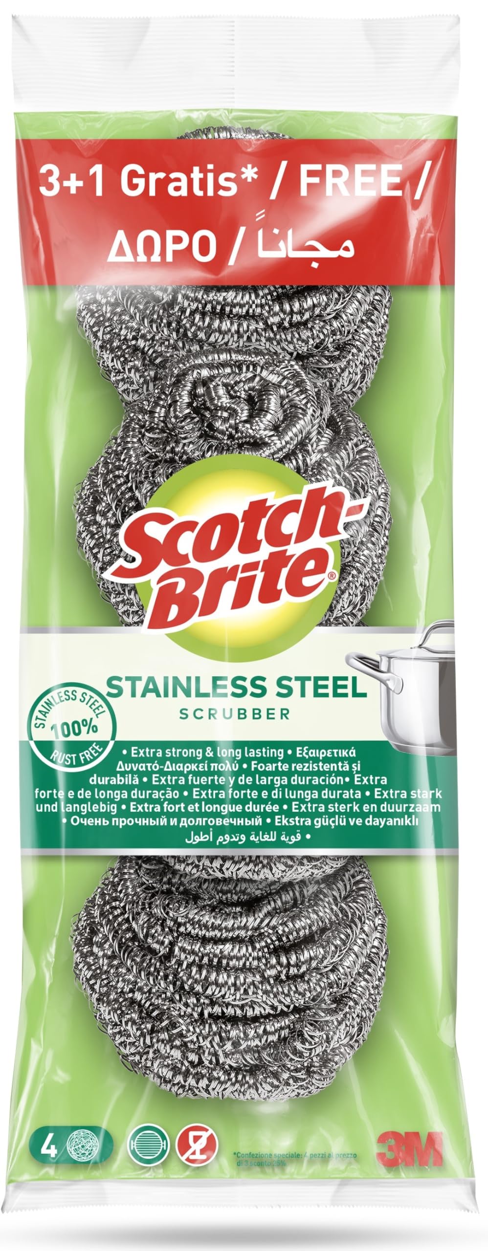 Scotch-Brite Estropajo para fregar sin rayar delicado. 12 esponjas por paquete - Seguro para cristal y utensilios de cocina antiadherentes — view 9