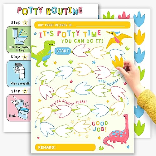 Miniatura 1 de Orinal de entrenamiento para niños pequeños de 1 a 3 años - Tabla de comportamiento para niños en casa - Tabla de recompensas de entrenamiento para
