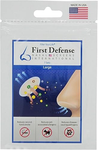 Miniatura 1 de Protectores nasales First Defense, 7 juegos por paquete