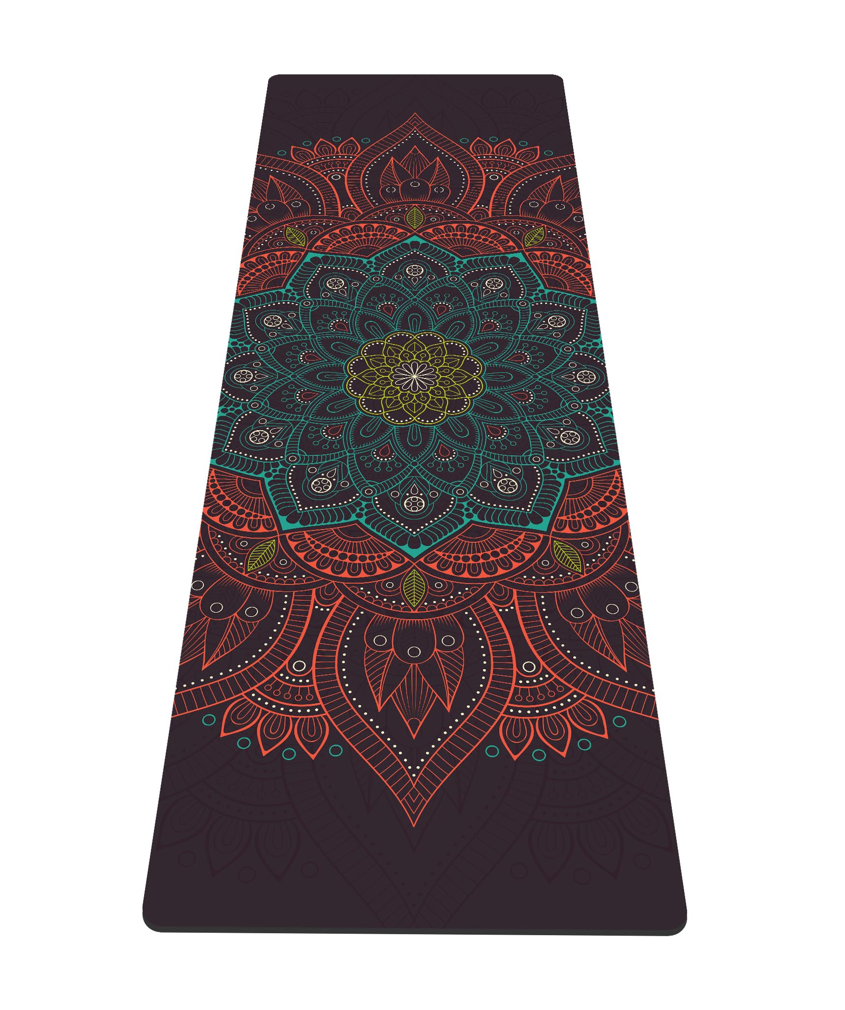 nuveti - Esterilla de yoga con estampado de elastómero termoplástico extragruesa y antideslizante, con bolsa de transporte, 182 x 61 cm, extragruesa, 6 mm, para yoga, pilates, fitness y ejercicios de