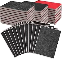Mkobon 27pcs Sanding Sponges 120-3000 Grit Wet/Dry Foam Sandpaper Blocks - Reusable Flexible Pads for Wood Metal Auto Drywall Polishing