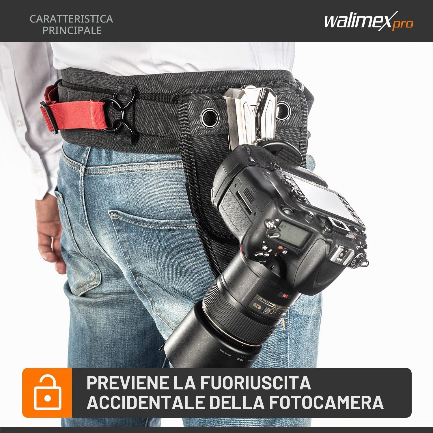 Walimex Pro 22756 sistema di cinghie per fotocamera