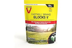 M909 Fast-Kill Mouse & Rat Poison Rodenticide Bait Blocks Killer