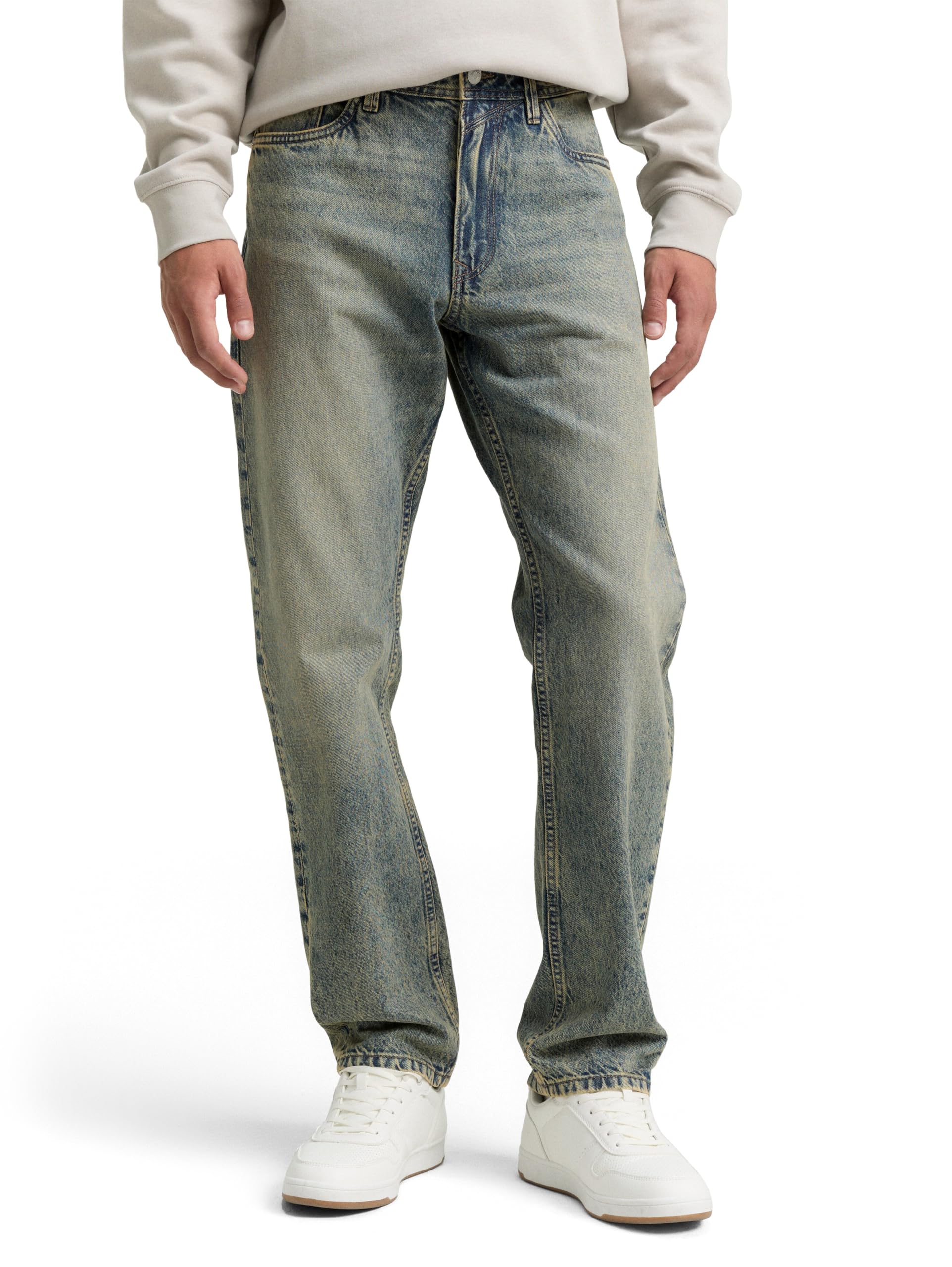 Tom Tailor Denim Herren TTWAYLEN Relaxed Jeans in gewaschener Optik