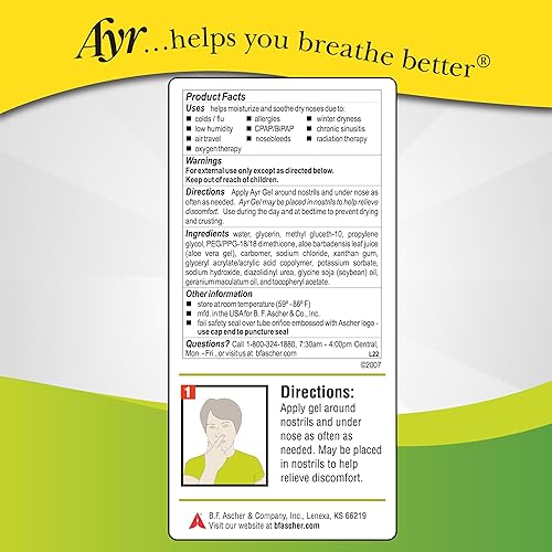 Miniatura 7 de Gel nasal Ayr atomizador con solución salina y áloe calmante tubo de 05 onzas 052547 1 1