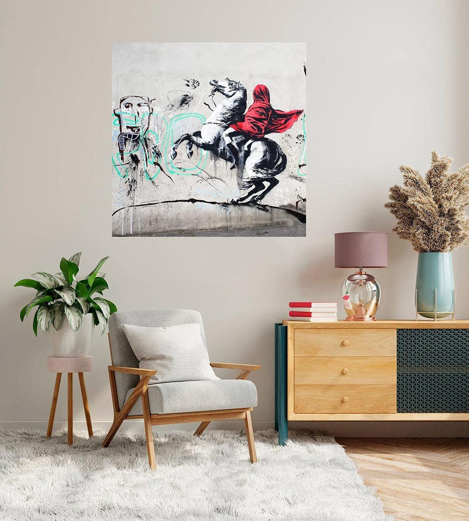 FRIDA KAHLO BANKSY Painter Urban TREBLE TOILE murale ART Photo Print EUR 74,99 - FR