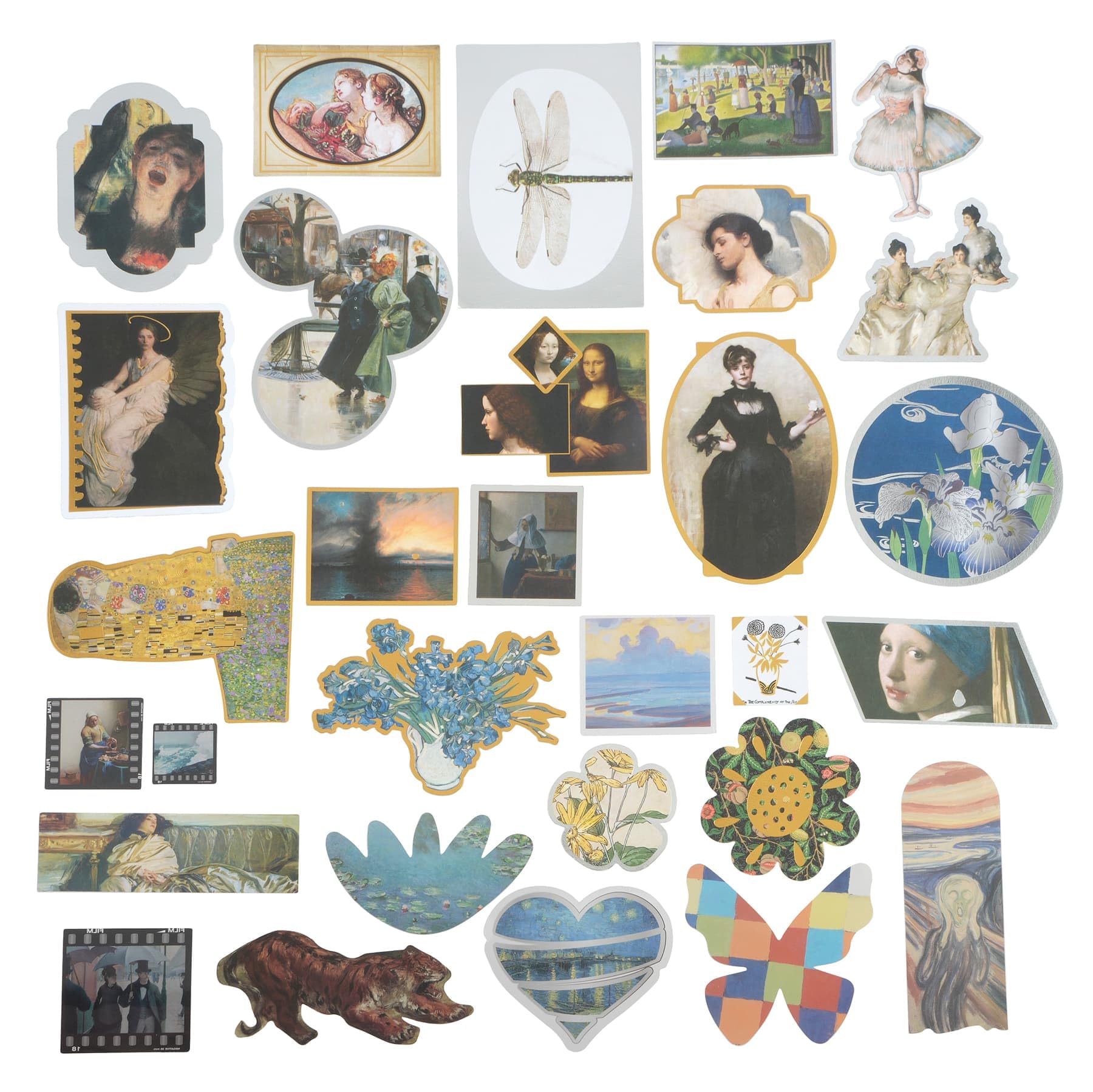 Famous Art Ephemera by Recollections - Multi-Design Die-Cut Pieces for Scrapbooking, Cardmaking, Journaling, Mixed Media & DIY Craft, 1 Pack - Image 4