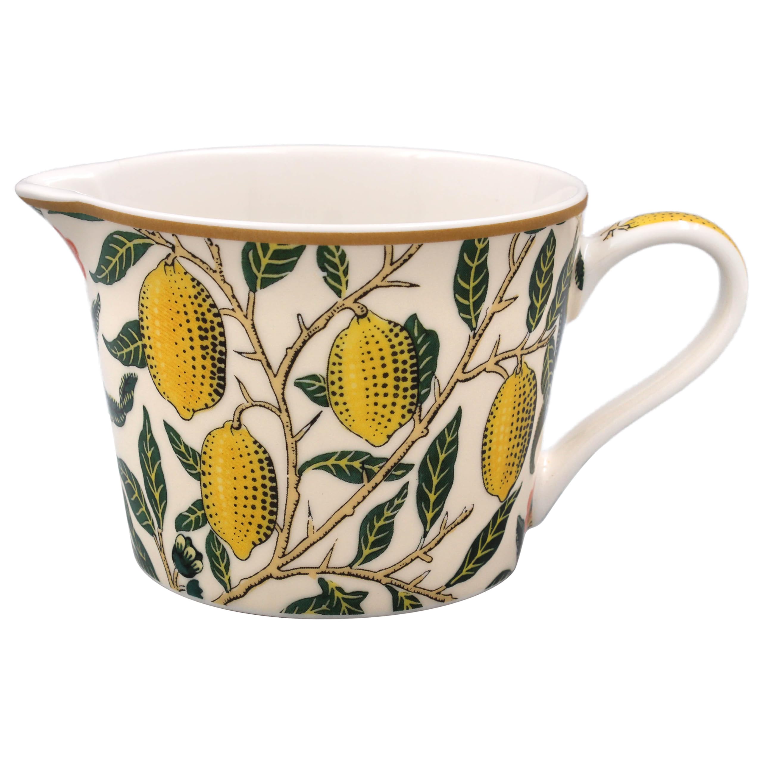 The Leonardo Collection Fruits Jug William Morris for Home & Office | Stylish Cream & Milk Jug for Multiple Use in Kitchen | Ideal Ceramic or Glass Jug for Cream, Gravy & Home Décor