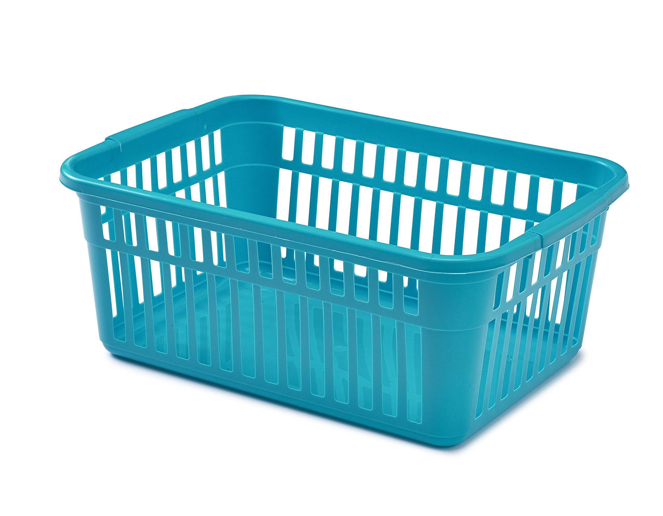 Whitefurze Handy Basket, Plastic, Teal, 45 cm