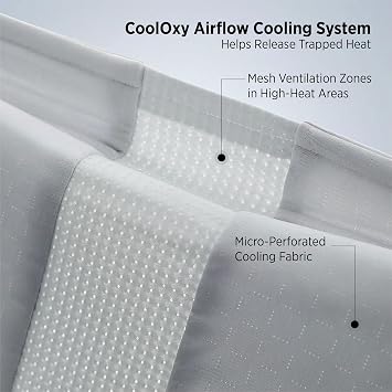 Bedsure CoolOxy Cooling Comforter King Size - 4X Breathable & Q-Max>0.45 Summer Comforter, Cooling Blankets for Hot Sleepers, Bedding for Night Sweats, Lightweight Duvet, Grey, 102x90 Inches