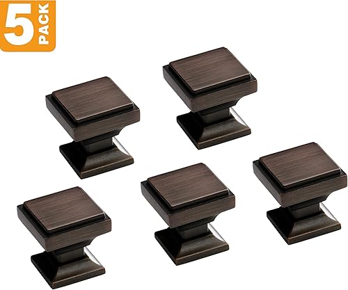 Miniatura 5 de Southern Hills SHKM002 - Juego de 5 pomos para gabinete, tiradores de cajón, 5 unidades