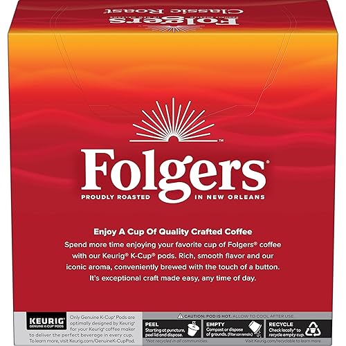Vista 100 de Folgers Café colombiano tostado medio, 12 cápsulas Keurig K-Cup