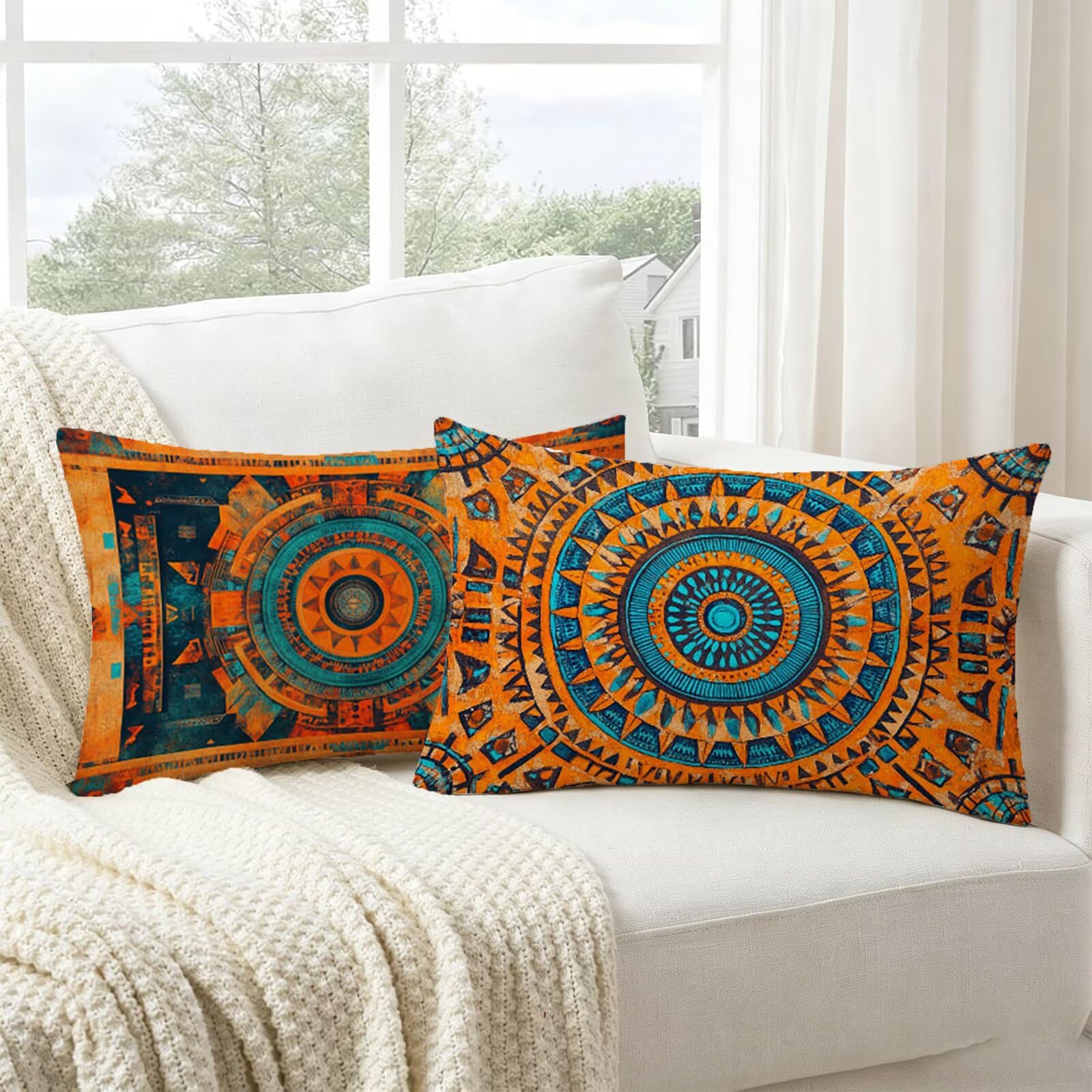 Coussin exterieur impermeable orange fini les taches sur votre canapé