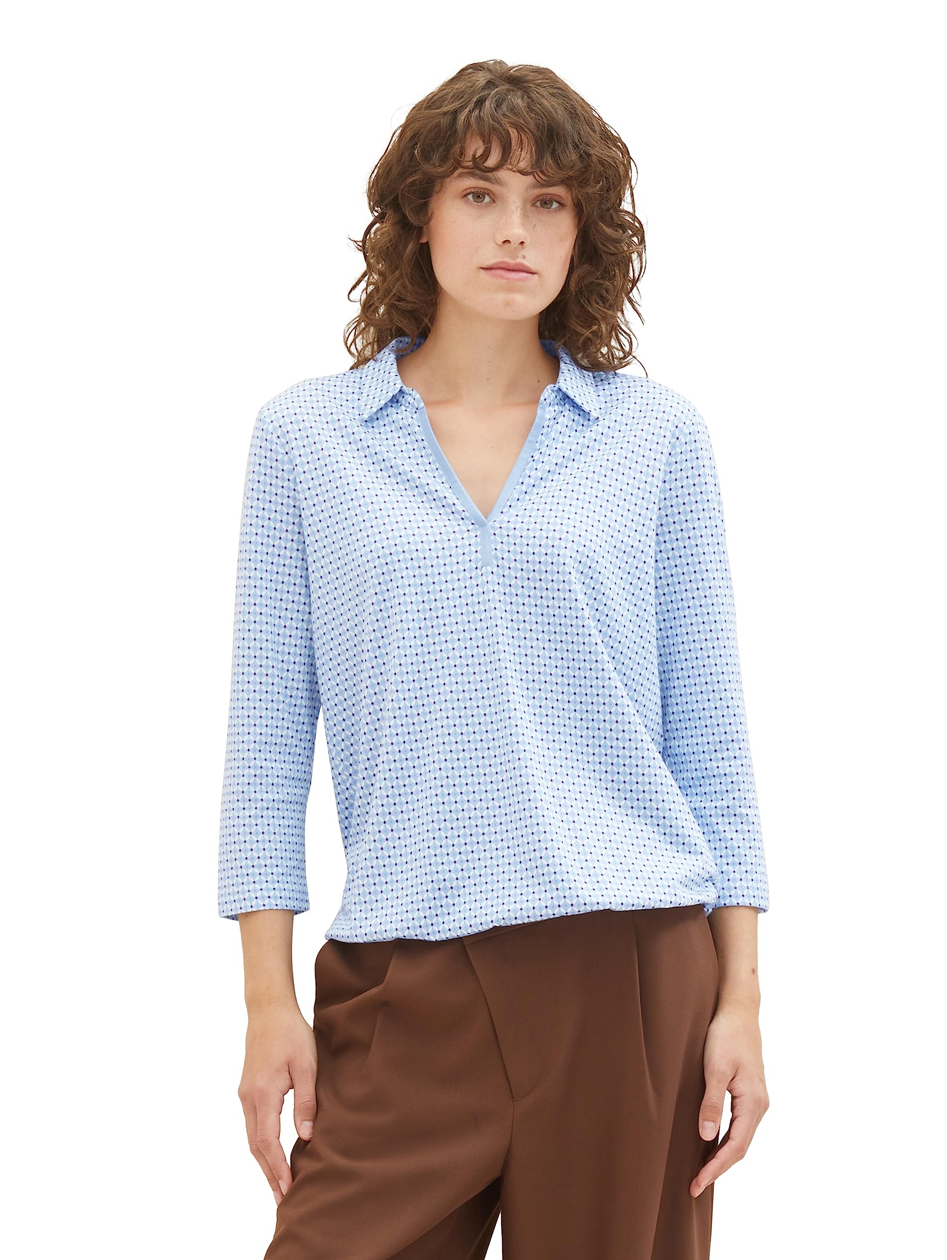 TOM TAILORWomens Polo T-shirt with pattern Polo T-shirt with pattern (pack of 1)