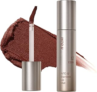 INTO U マットリップ エスプレッソリップマット 濃密泥リップ 落ちない 高発色 乾燥しない #ES06 ダブルエスプレッソ