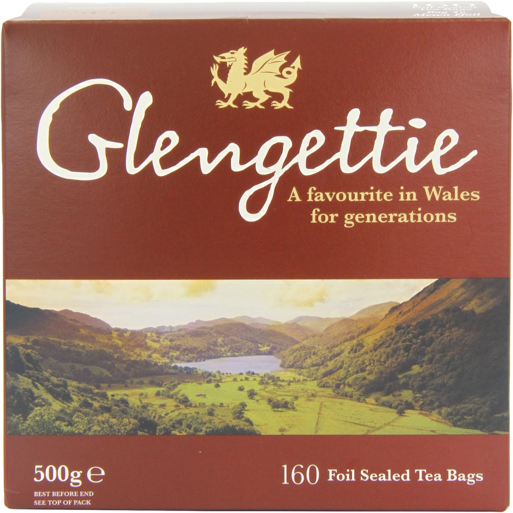 Glengettie 160 Teabags (Pack of 6, Total 960 Teabags)