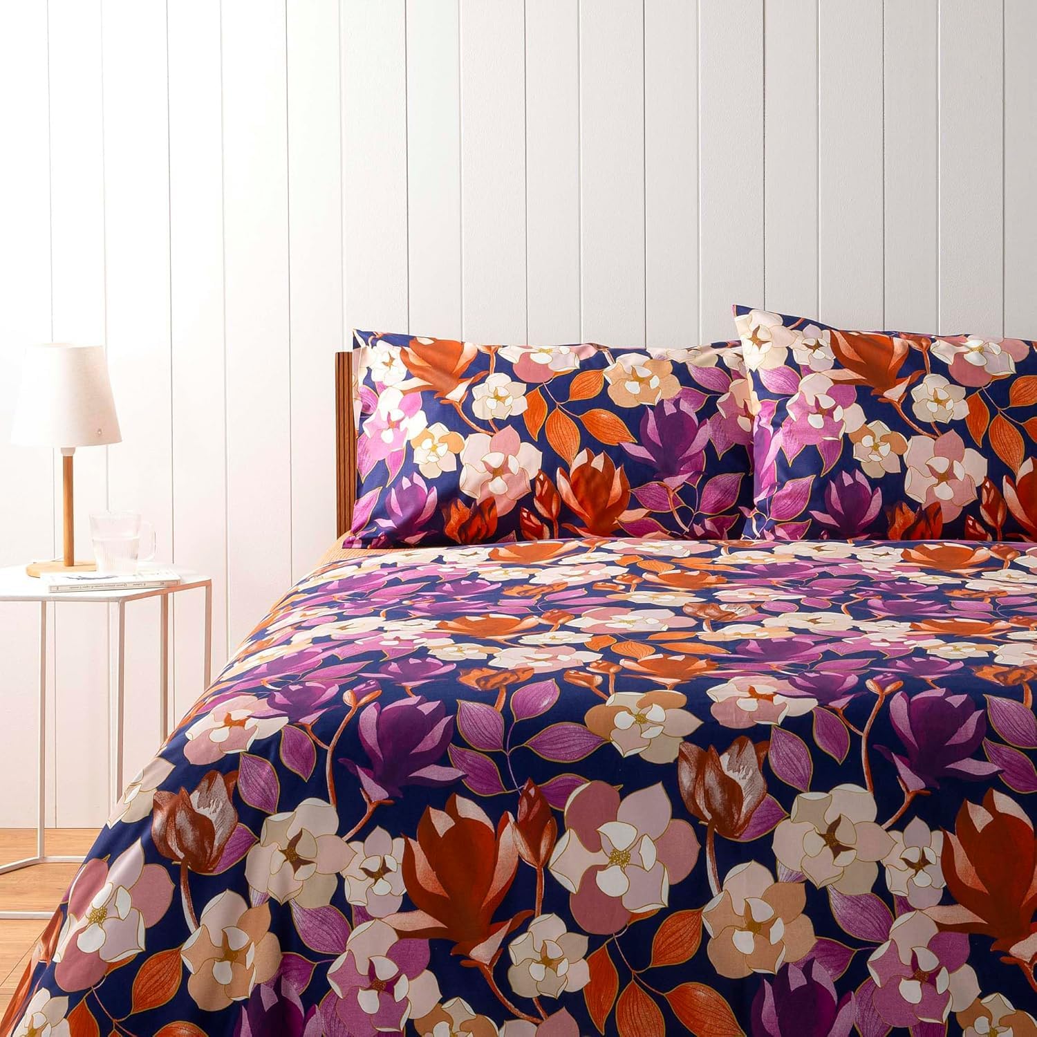 Bassetti Parure copripiumino matrimoniale 250x200+40 con 2 federe 50X80 - ESCLUSO LENZUOLO SOTTO (Garden FLOWERS)