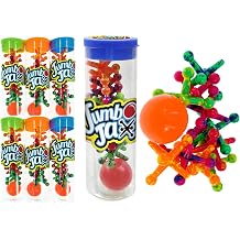 JA-RU Jumbo Jacks Game with Ball 6 Pack Soft Rubber Jacks and Ball Set for Kids, Classic Playground Toys, Bulk Party Favors, Classroom Prizes & Stocking Stuffers. 6569-6p