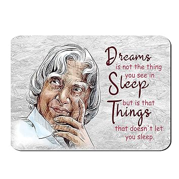 Dr. Apj Kalam Printed Mouse pad for Boys and Girls Medium Size