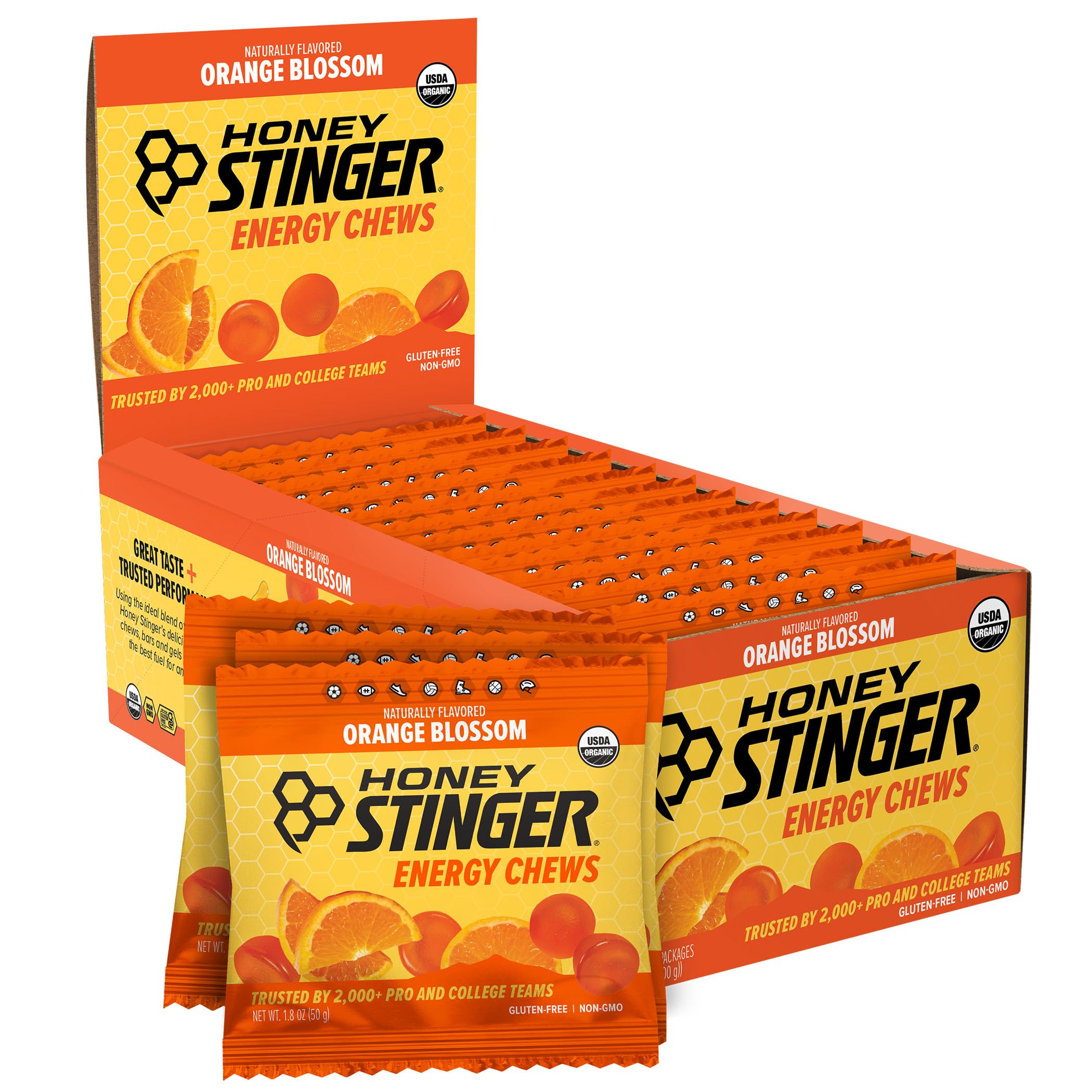 Honey Stinger Organic Cat Energy, Orange Blossom, 1.8 Ounce (Pack of 12)