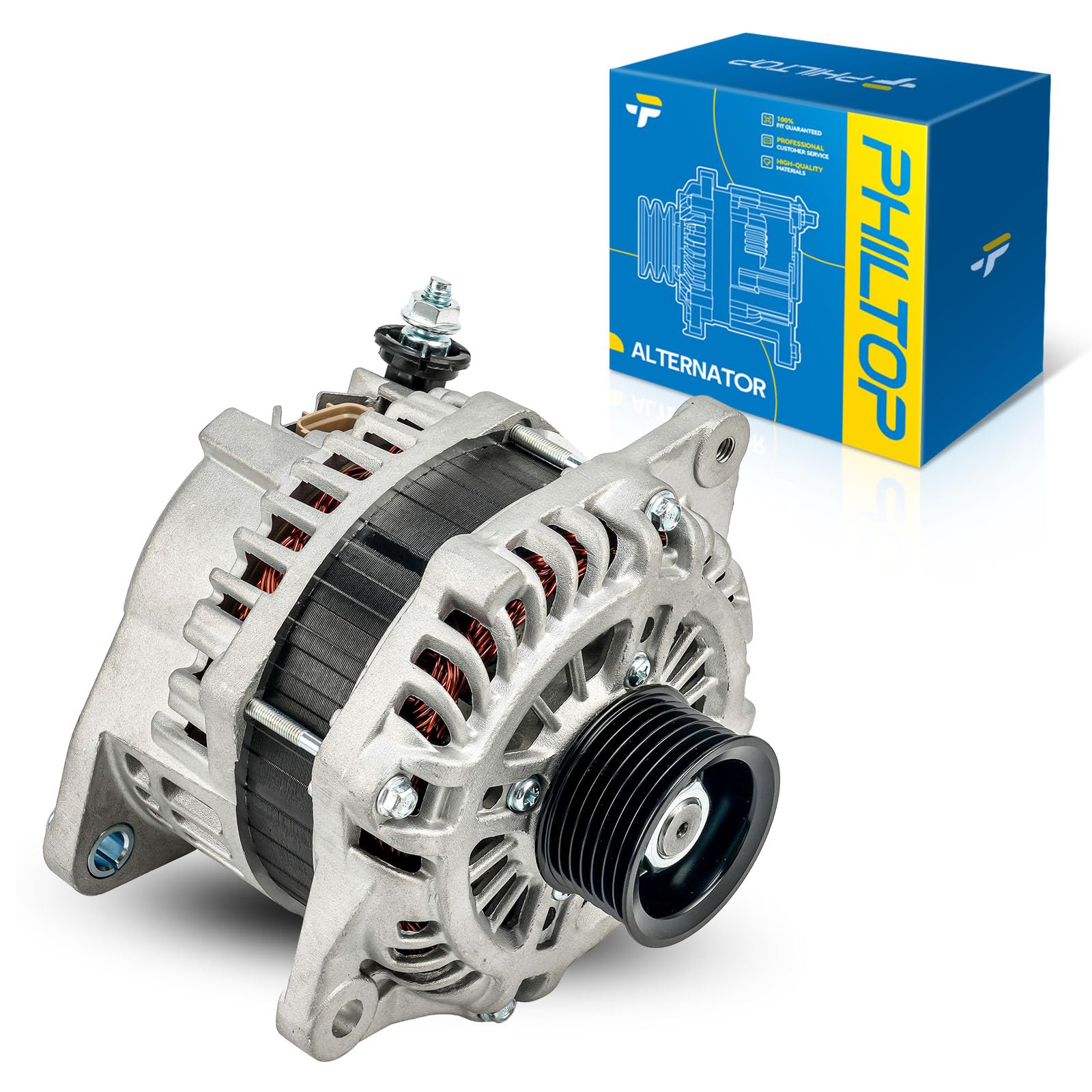 PHILTOP 11557N New Alternator 130A Fit for 2017-2018 Nissan Murano