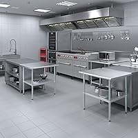 Vista 509 de Mesa de trabajo de acero inoxidable, mesa de metal