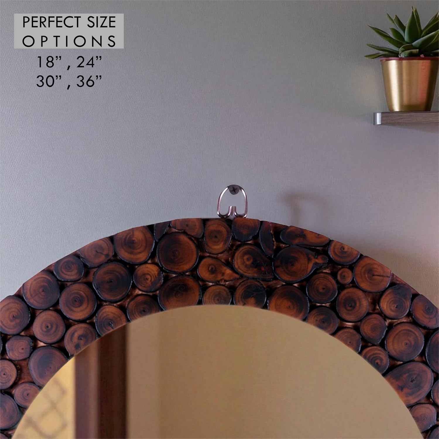 Handmade Wooden Wall Mirror Decorative Cut Peace Antique Frame Round Wall-Mounted Mirror For Living Room, Bedroom, Bathroom, and Hallway Mirrors and Wash Basin mirror